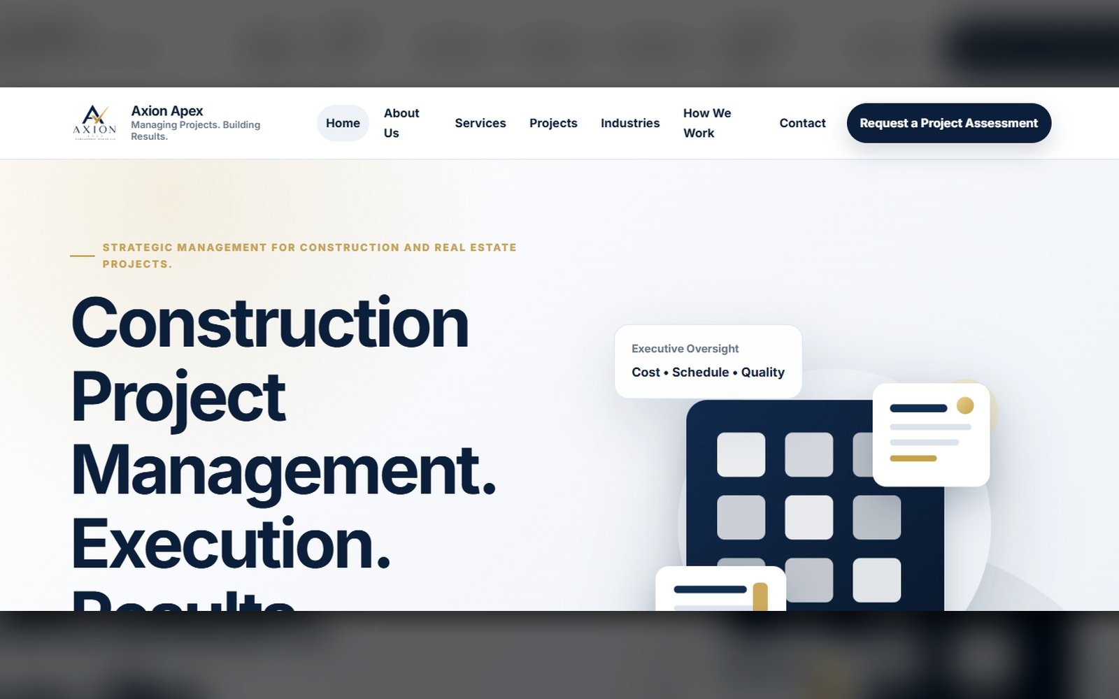 Construction Management Corporate Website
