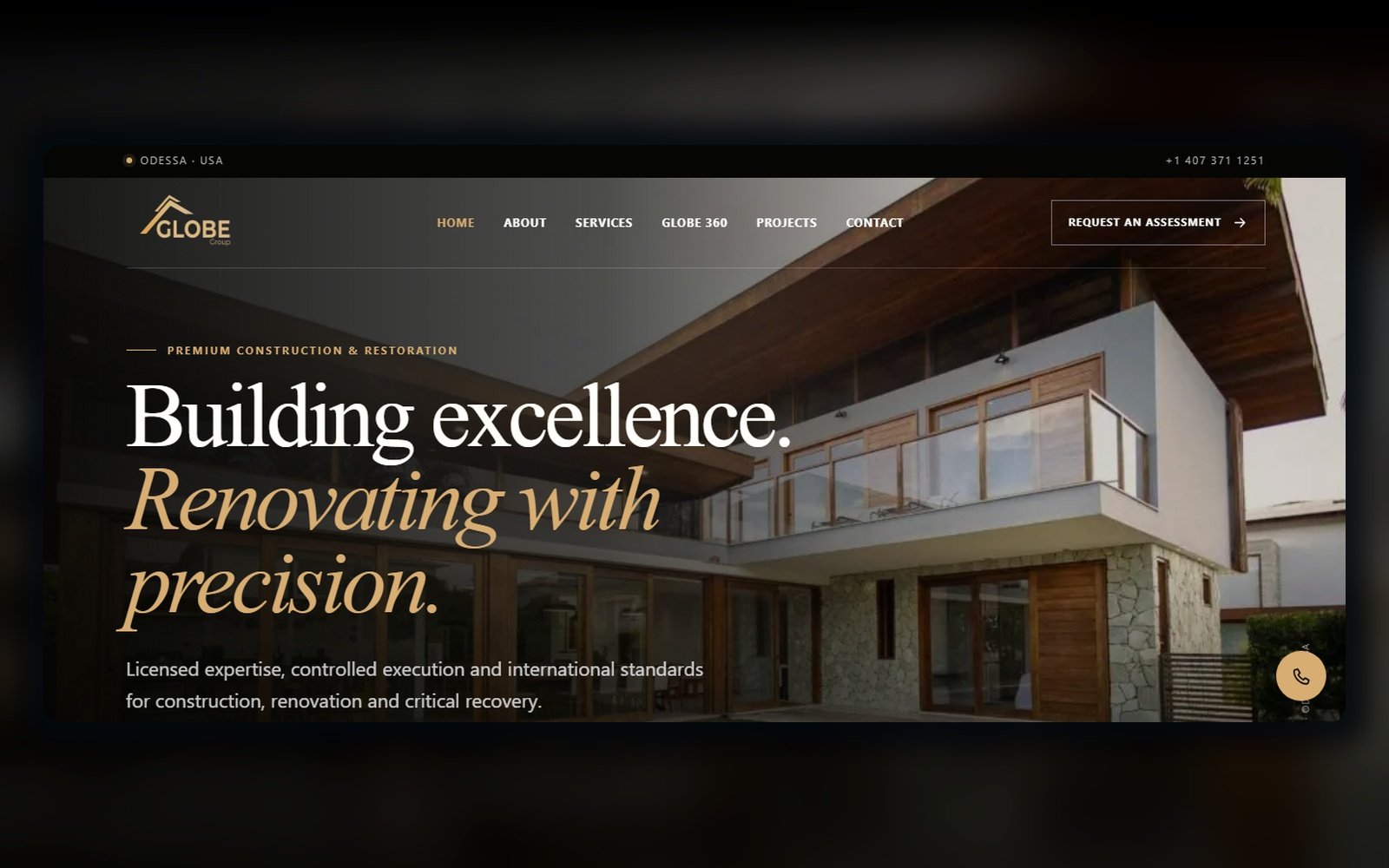 Premium Construction & Renovation Corporate Website