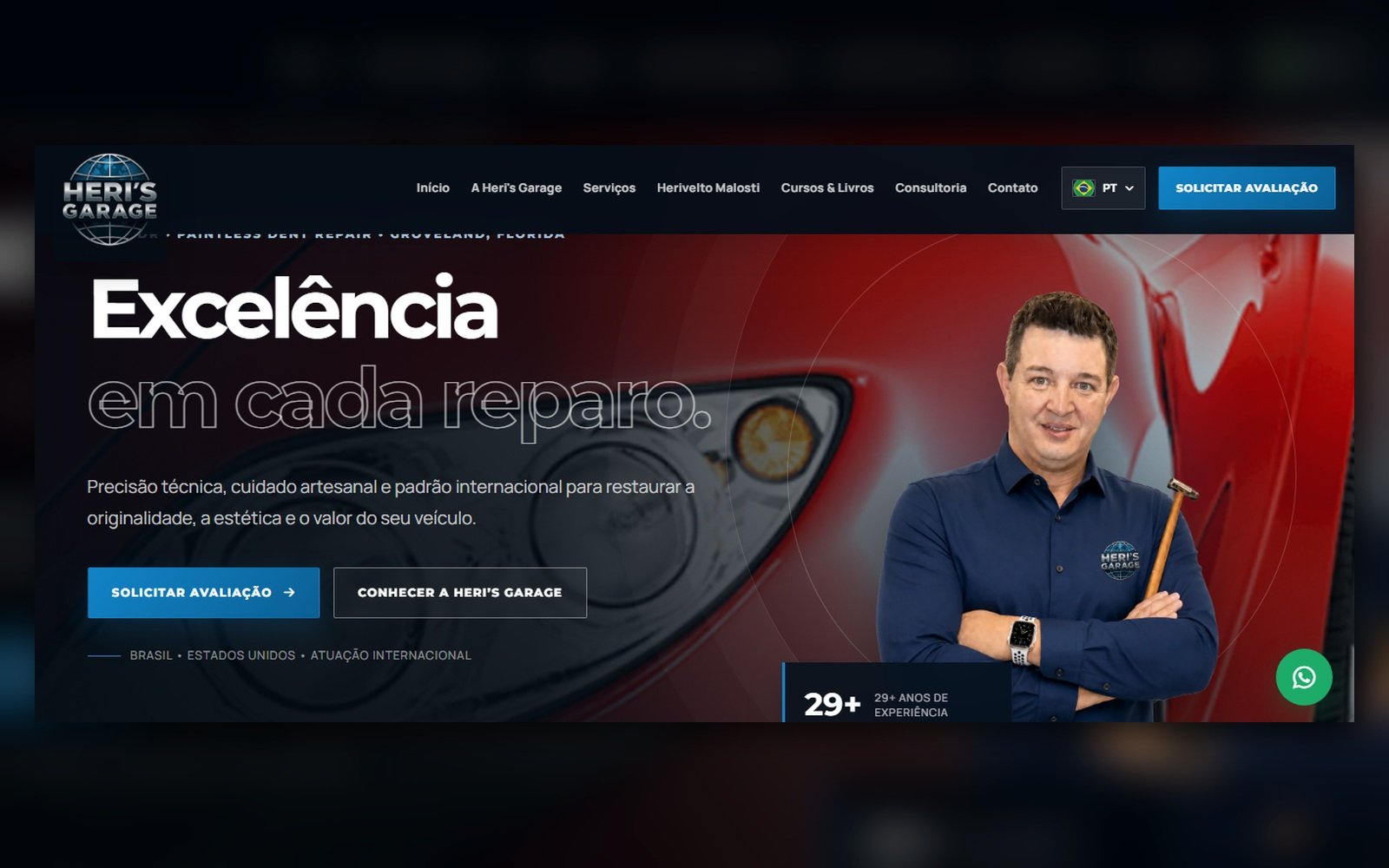 International PDR & Automotive Services Website